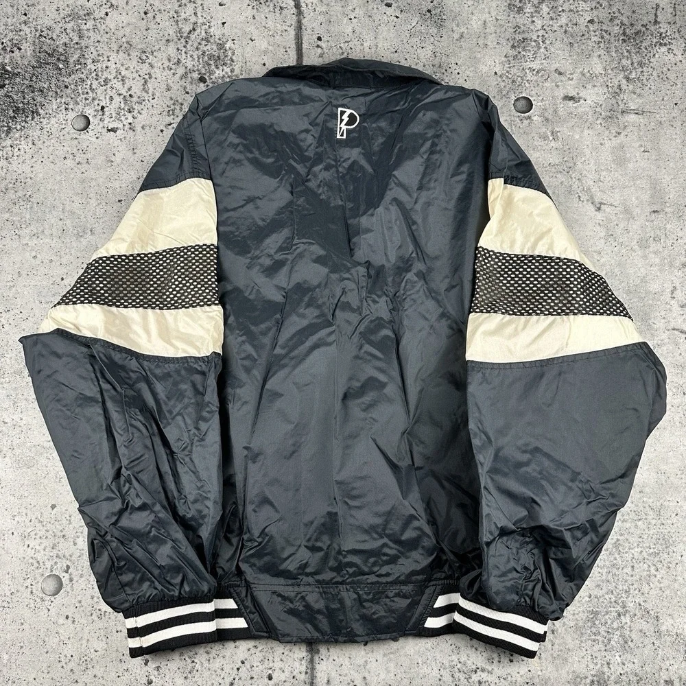 Vintage Chicago Bulls Jacket Mens L Windbreaker NBA Basketball Pro Player 90s - Picture 7 of 10